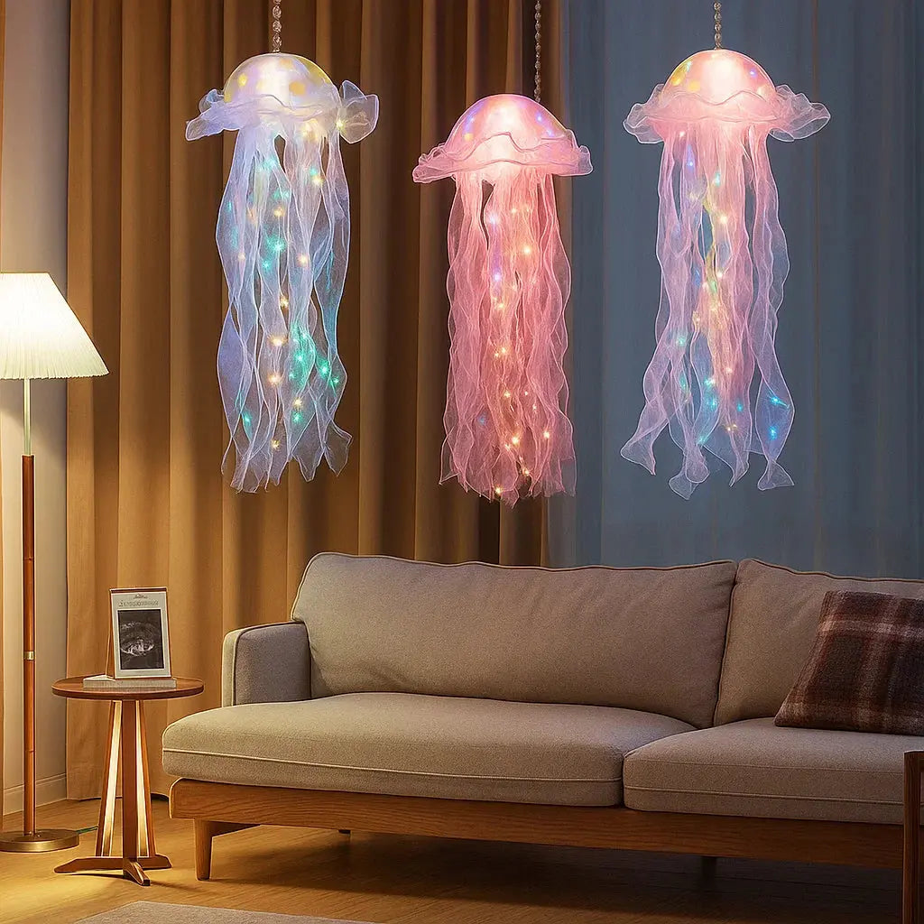 Luminescent Jellyfish Accent Lamp for Ambient Atmosphere