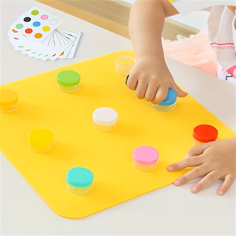 1-Set Felt Color Matching Toy – Soft Montessori Educational Matching Game for Toddlers