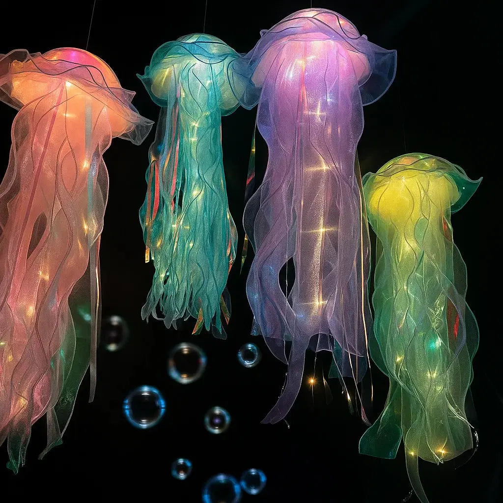 Luminescent Jellyfish Accent Lamp for Ambient Atmosphere