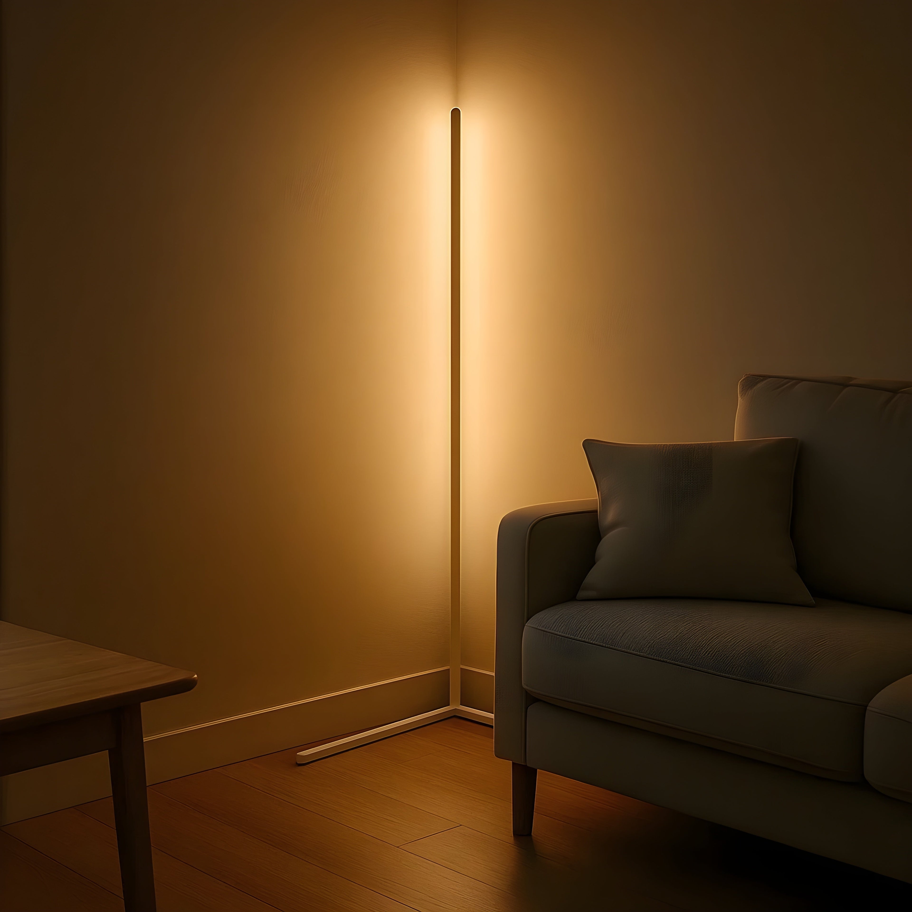 Adjustable LED Corner Floor Lamp with Remote Control
