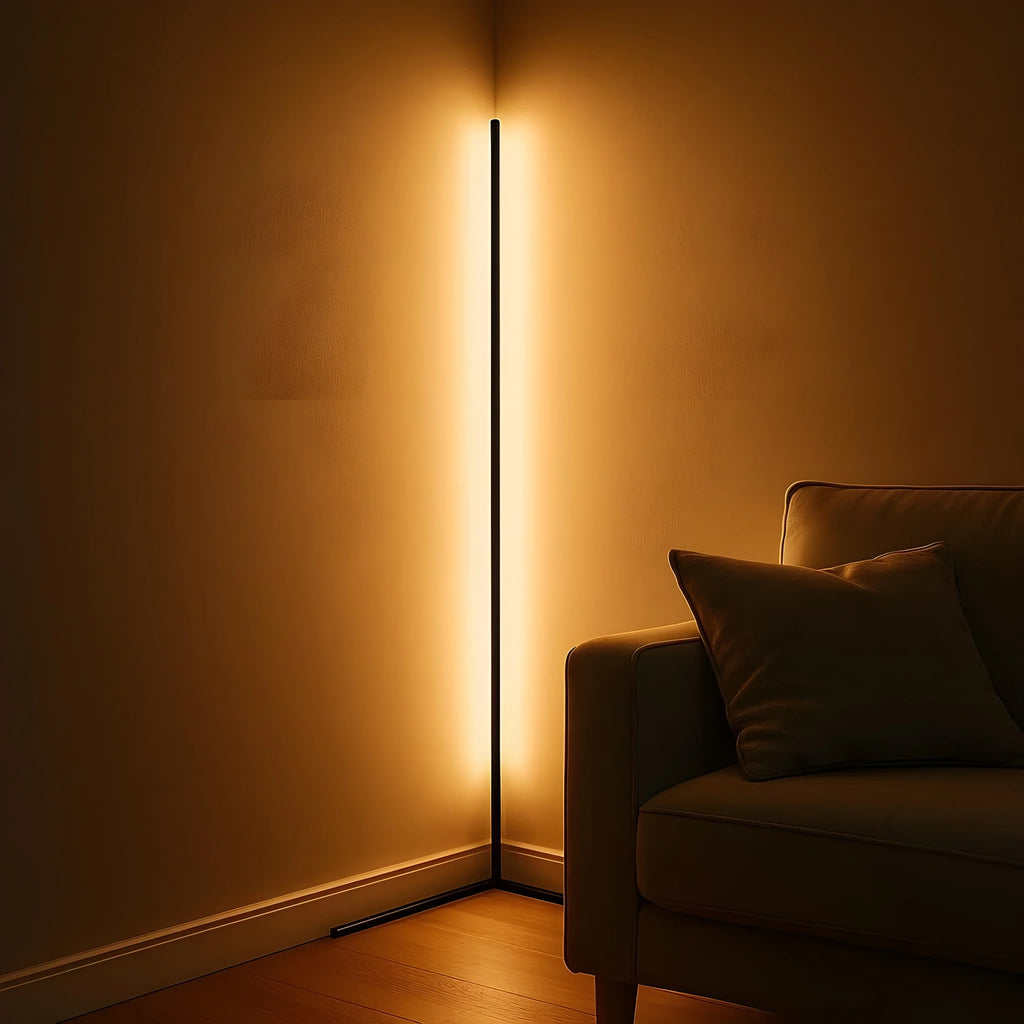 Adjustable LED Corner Floor Lamp with Remote Control
